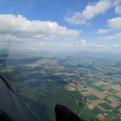 Verortung via Georeferenzierung der Kamera: Aufgenommen in der Nähe von Regensburg, Deutschland in 1800 Meter